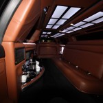 view inside The Cinqueporte Maserati Limo