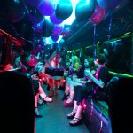 birthday party inside a limousine
