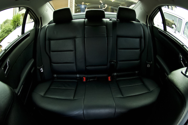 back sit view of the regent mercedes sedan