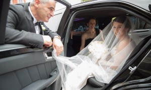 wedding at Mercedes Ella Limo