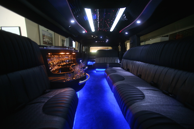 inside the General Hummer Limo