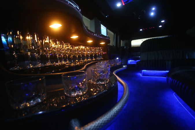 inside the general hummer limo