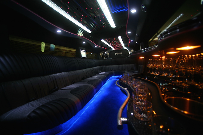 inside the general hummer limo