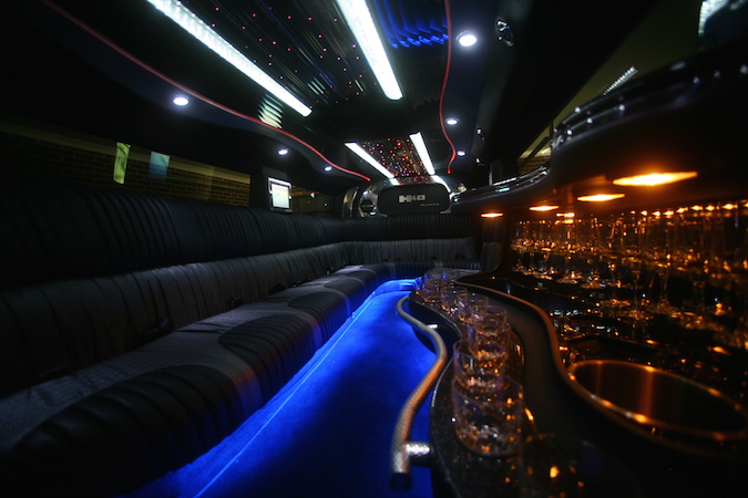 inside the general hummer limo