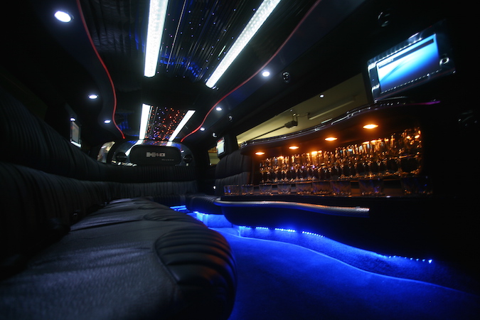 inside the general hummer limo