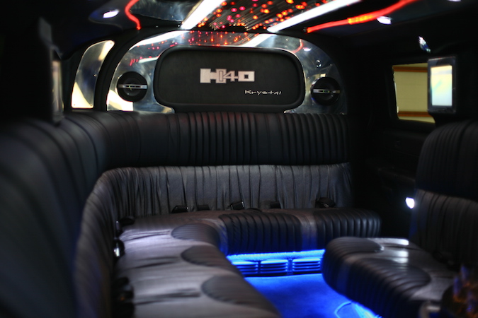 inside the General Hummer Limo