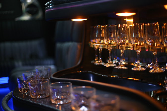 inside the general hummer limo