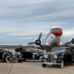 Fleet of Classic weddinging cars