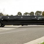 front view of the godfather hummer limo