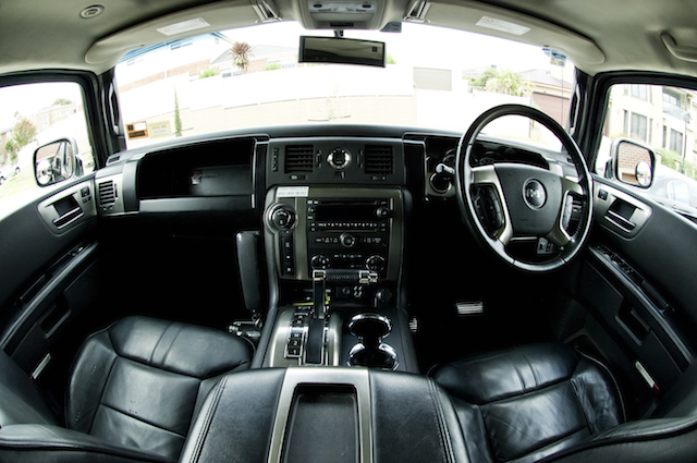 front view of hummer limo the godfather