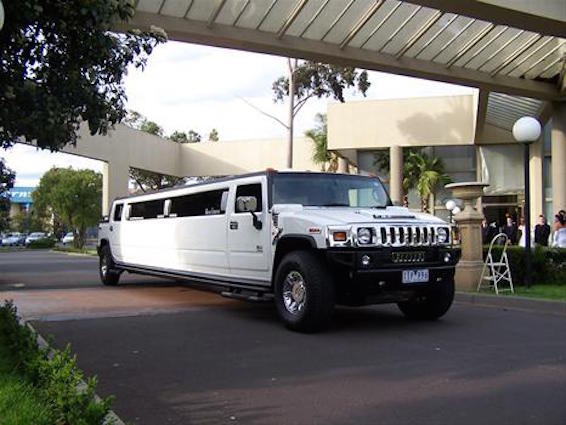 White Hummer Chief Limo