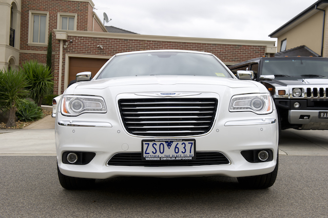 front view of The Presidential Chrysler