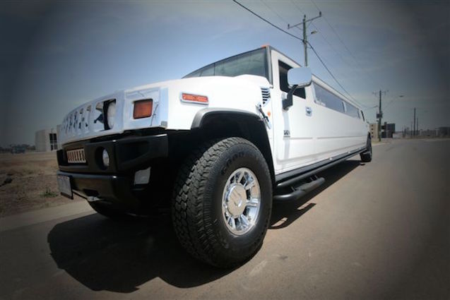 White Hummer Chief Limo