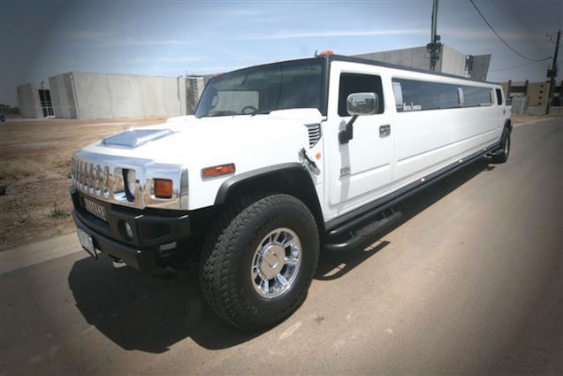 White Hummer Chief Limo