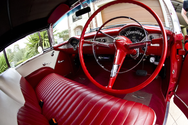 front view of the 55 Belair Convertible