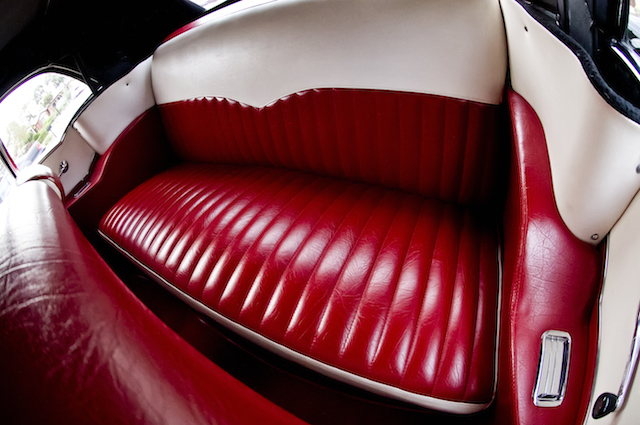 back sit view of the 55 Belair Convertible
