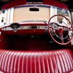 front sit view of the 55 Belair Convertible