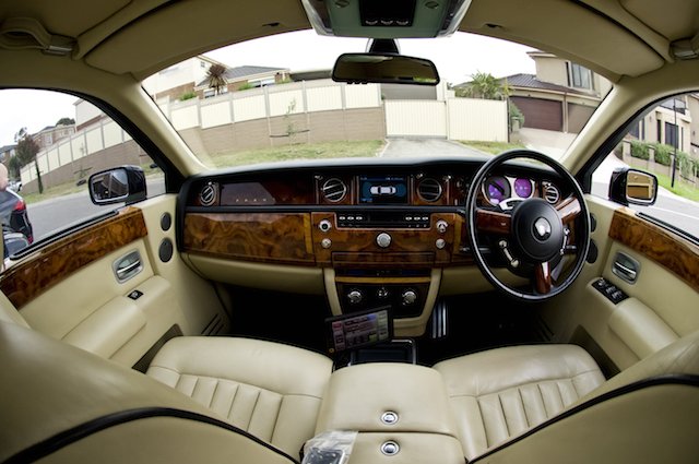 front sit view of the Rolls royce