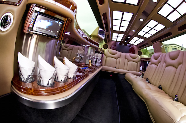 view inside The Duke Bentley Limo