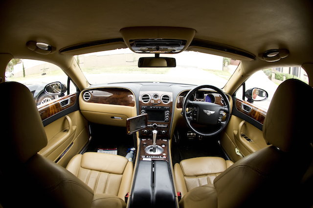 front seat of the duke bentley limo